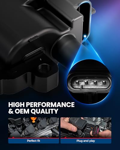 Image of KAX 8-Pack Ignition Coil Pack & Iridium Spark Plugs Kit w /Magnetic Socket for Chevyrolet Corvette 97-04,Camaro 98-02 5.7L, Pontiac Firebird 98-02 5.7L, GTO 04, CTS 04-05 5.7L, UF192