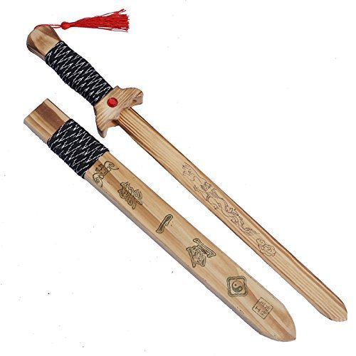 Sunny Hill Wooden Toy Sword Handmade for Outdoor Play Length 20.5