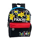 Pokemon Mochila, Pikachu Mochila Escolar, Mochila Juvenil, Mochila de Viaje, Adaptable a Mochila con Ruedas, Regalo Niños y Adolescentes | 40 x 29 x 14 CM