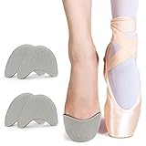 Toe Pouches Pads, 2 Pairs Breathable Ballet Dance Pointe Shoe Socks Toe Pads, Ballet Toe Protector Cushion Toe Sleeves, Soft Anti-Slip Toe Covers Caps for Women Girl, Protect Toe, Pain Relief (S)