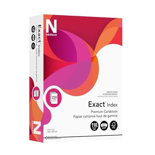 Neenah Exact 30% Recycled Extra-Heavyweight Index Card Stock, 8 1/2in. x 11in., 110 Lb, White, pk Of 250 Sheets, 40411