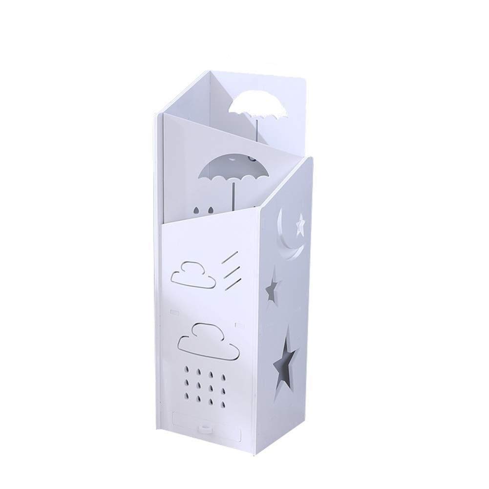 Porte-parapluie long et court blanc multifonctionnel avec support de stockage intégré