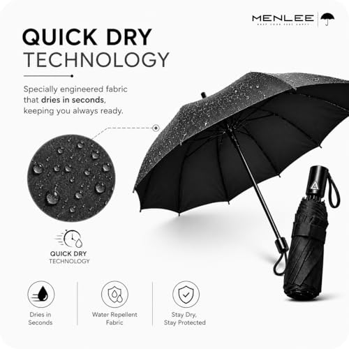 Image of 3 Fold Effortless Open & Close Umbrella for Rain & Sun Protection | SPF100++ UV Protection | Portable Foldable Umbrella for Travel | 43 Inch Wide Canopy, Windproof Auto Open Close Umbrellas