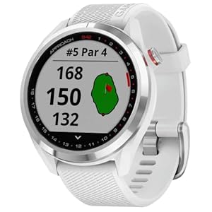 GARMIN S42 GPS DE Golf, Adultos Unisex, Silver/White, 43,4 x 43,4 x 11,7 mm