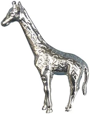 African Giraffe Figurine, Collectable Giraffe Miniature, Handcast, in Fine Pewter, by William Sturt