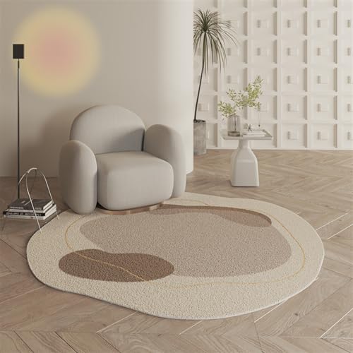 Tapis antidérapant en peluche doux et confortable pour salon et salle à manger