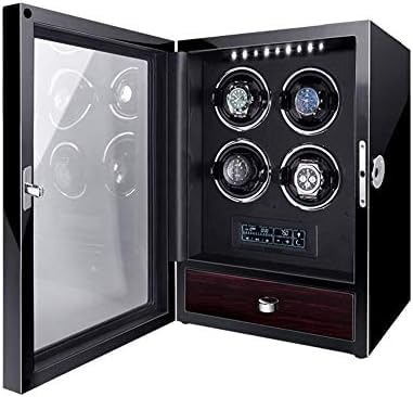 Caja enrolladora de relojes para el dormitorio con motor silencioso a batería