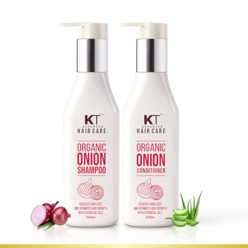 KEHAIRTHERAPY KT Professional Advanced Haircare Organic Onion Shampoo – 250 ml for reduce hair fall and promotes hair growth- sulfate, paraben & silicon free
