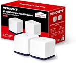 MERCUSYS Halo H50G (2-Pack) AC1900 Mesh WiFi Système – Couverture complète jusqu'à 4,000 2, Roaming sans couture, Ports Gigabit, Configuration facile de l'application, Contrôles parentaux, Routeur double bande