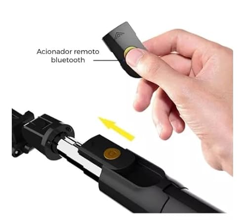 Bastão de selfie portátil, tripé portátil para telefone com controle remoto sem fio removível, tripé