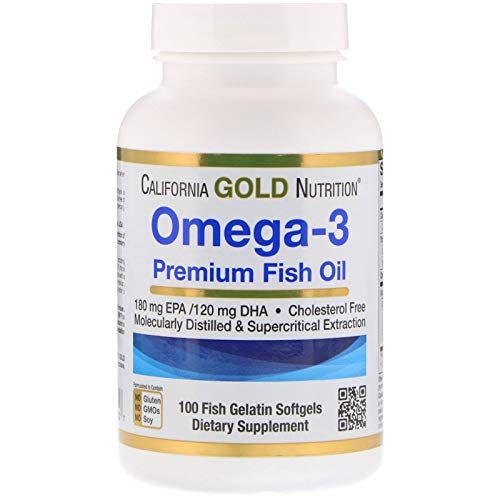 California Gold Nutrition オメガ3 プレミアムフィッシュオイル 魚ゼラチンソフトジェル100粒 [並行輸入品]