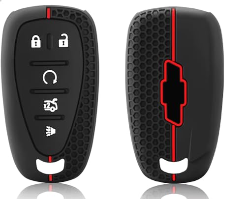 Capa Protetora de Silicone Luxury para Chave (05 04 03 02 Botoes) Chevrolet Cruze , Onix Plus, Tracker, S10, Equinox, Camaro (05 BOTOES)