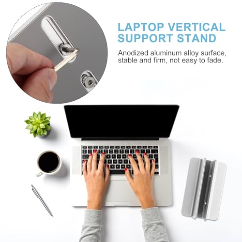 Soporte vertical para laptop VALICLUD color plateado miniatura 6