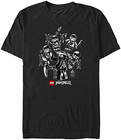 Camiseta Primark Lego Ninjago Character Print Niño Negras Y