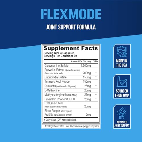 Image of EVL FlexMode Joint Support with Glucosamine & Chondroitin - 30 Servings