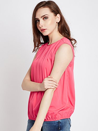 Image of RARE Burgundy Georgette Blouson Top (EP1310)