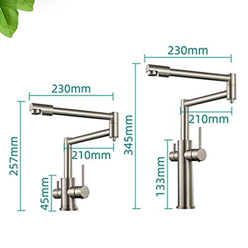 Grifo de llenado de ollas plegable para acabar con las salpicaduras 6