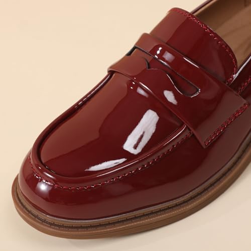 Image of Loafers for Women Black Penny Loafer Business Casual Shoes Women's Loafers & Slip-Ons Ladies Flats Comfortable Dressy