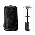 Patio Standing Heater Cover Outdoor / Indoor Waterproof Heater Covers with Zipper, 24" x 38" Heavy Duty Dustproof Propane Heater Cover with Storage Bag All Weather Protection (Black)