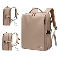 Elegante Zaino per Laptop da Donna Approvato Dalla Compagnia Aerea Perfetto per il Lavoro, l'università e i Viaggi Zaino Multifunzionale Casual Adatto a Notebook da 17,3 Pollici (Champagne)