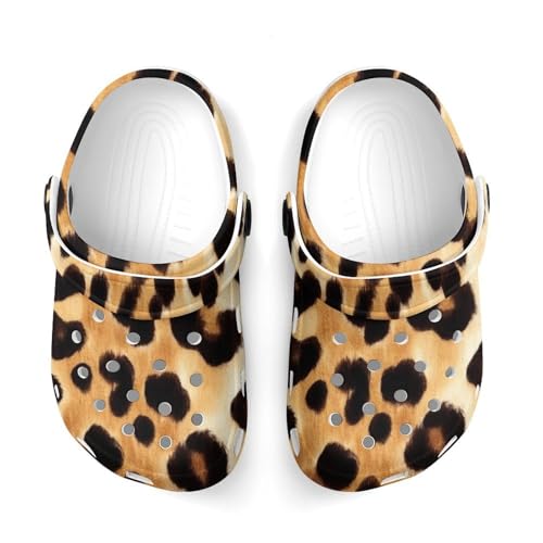 Fashion Beach Pool Slippers Toddler Slides Sandals Children Water Shower for Boy Wild Animal Leopard Print