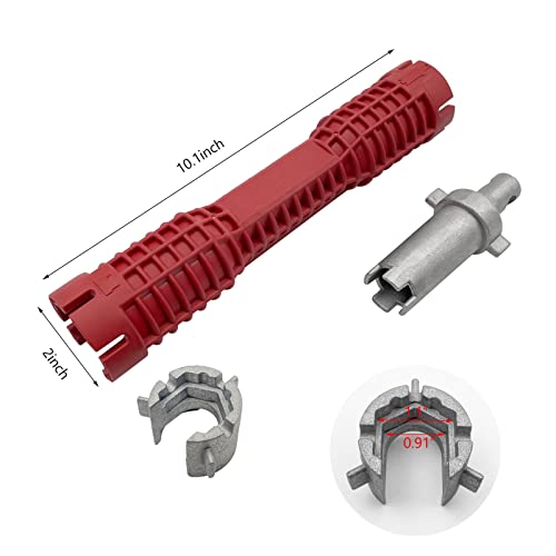 Image of Basin Wrench, Faucet and Sink Installer Tool Multifunctional Plumbing Tool Pipe Extractor for Sink Bathroom Kitchen Toilet Plumbing