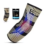 Copper Tennis Elbow Brace for Women/Men - Best Elbow Compression Sleeve Brace Support for Tendonitis, Tennis & Golfers Elbow Pain Relief, Arthritis, Workouts, Weightlifting