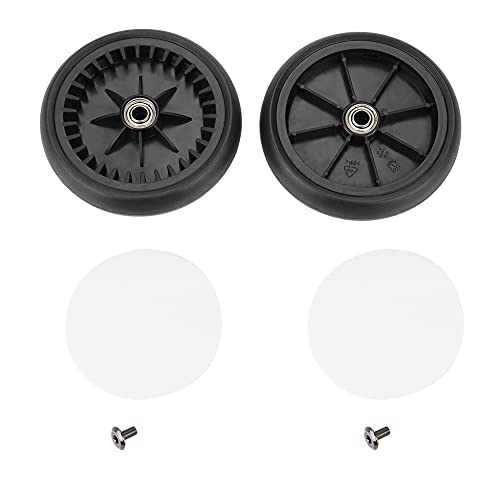 Image of Replacement Stroller Wheels, Front /Rear Stroller Wheels, 360 Degree Rotation, and Wear for Yoyo Yoya Stroller etc.(A Pair of Rear Wheels)