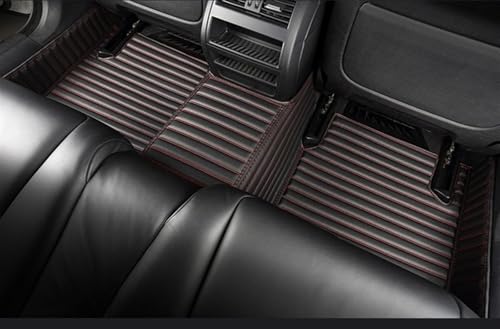 Tapis de voiture en cuir PU rayé haut de gamme pour CLA C117 - 3