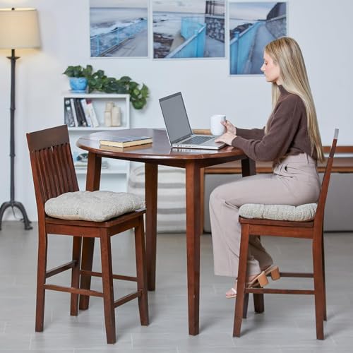 Almohadilla antideslizante para silla de comedor extra grande Klear Vu natural pack de 2 8