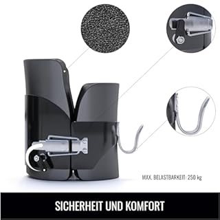 Gorilla Sports® Gravity Boots - Imbottitura in Schiuma e Chiusura di Sicurezza, Max. 250kg - Gambali Antigravità, Stivali Antigravitazionali, Stivali di Inversione, Cavigliere Allenamento