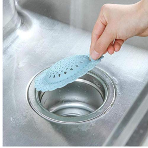 Flower Type Silicone Hair Stopper Catchers Sink Strainer Floor Drain Filter for Kitchen Sink Bathroom Hair Catcher