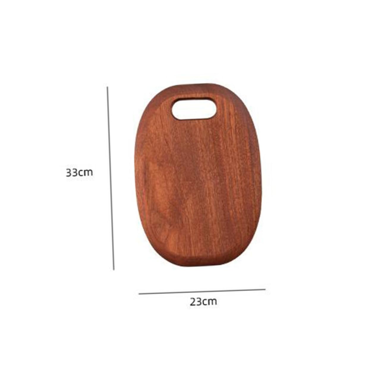 Planche à Découper en Bois Marron Rectangulaire, Finition Élégante