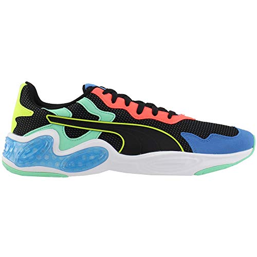 PUMA PUMA Men's Cell Magma Sneaker, Black-Lava Blast-Green Glimmer, 8