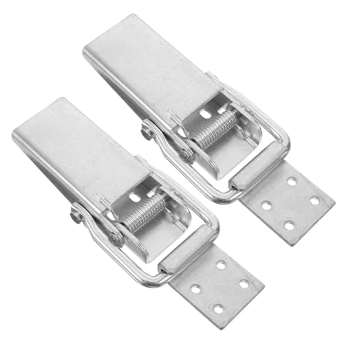 Homoyoyo Pestillo de Puerta de Resorte Galvanizado para Remolque 2 Piezas Cierre de Seguridad para Camión Accesorio de Herrajes Resistente para Caravanas y Vehículos Recreativos