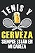 Tenis Deporte Raquetas - Jarra Cerveza Jugador Tenista Cuaderno De Notas: Formato A5 I 110 Páginas I Regalo Como Diario Planificador O Agenda