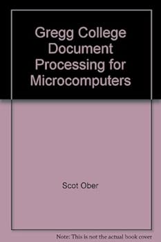 Hardcover Gregg college document processing for microcomputers Book