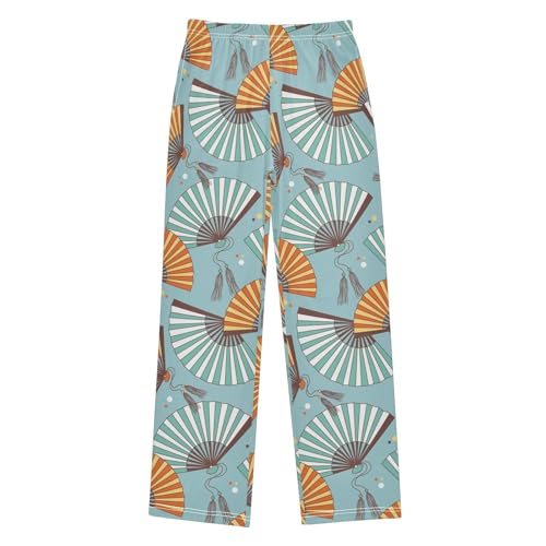 Fans Asian Traditional Boys Pants for Kids Jogger Pants with Pockets S-XL