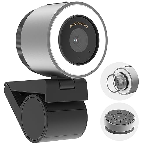 BenQ ideaCam S1 Pro, All-in-One Webcam to Document Camera, Macro Views, Noise Canceling Microphone, USB Web Cam Compatible for Computer, 15X Zoom Lens with Light, Privacy Cover