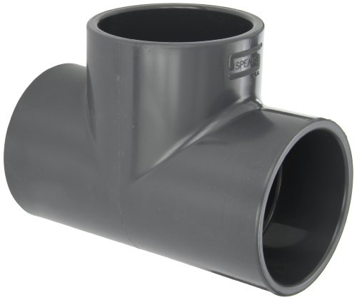 Spears 801 Series PVC Tee, Schedule 80, 4' Socket