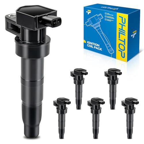 Image of PHILTOP 6-Pack Ignition Coil UF546 Fit for Santa Fe Sonata Genesis Sedona
