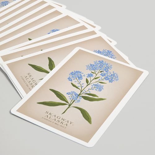 Baraja de Poker Skagway Alaska Vintage Flora 52 cartas miniatura 5