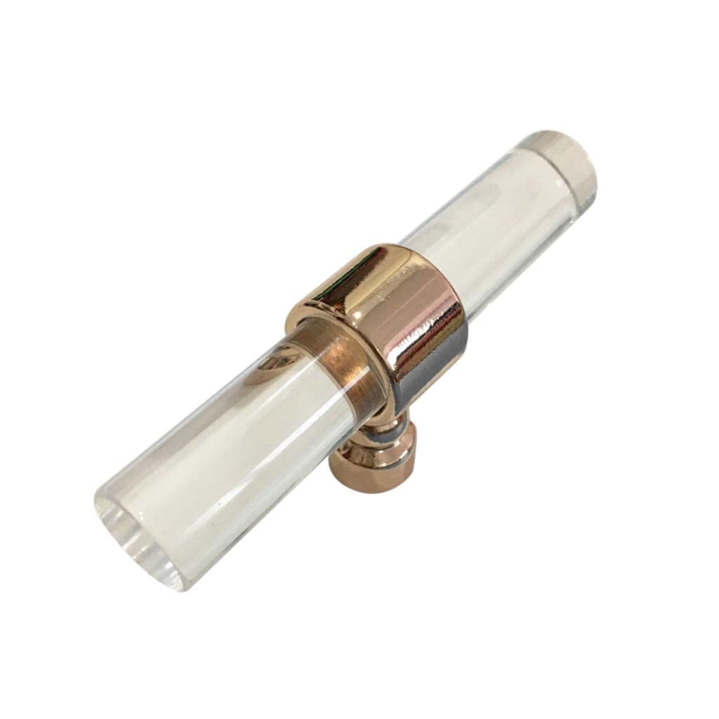 Acrylic Connecting Rod Bar for Door Handles Drawer Pull Knob Rose Gold 80mm-picture-21
