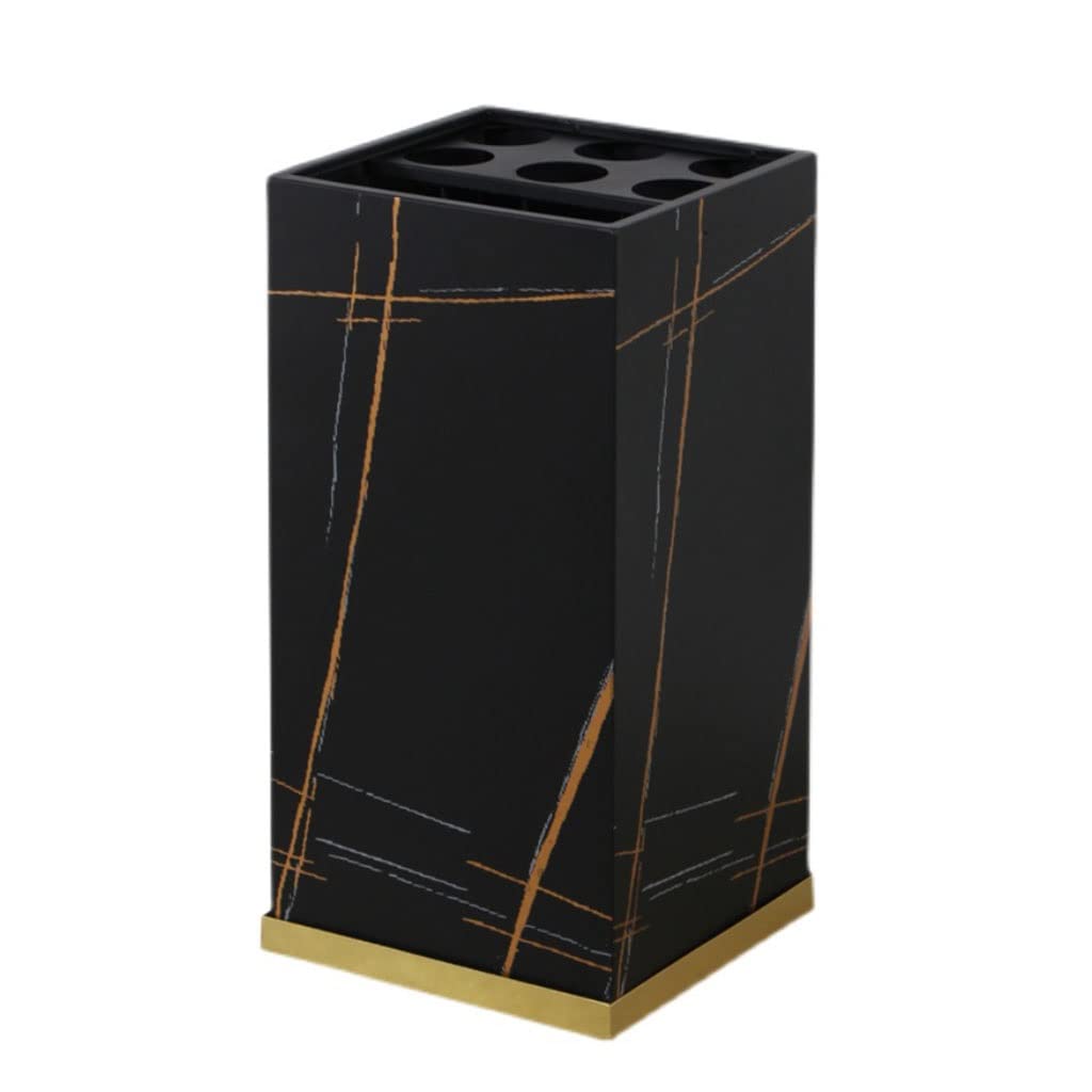 Support pour parapluies en métal noir 30x30x60cm parfait pour la maison et le bureau