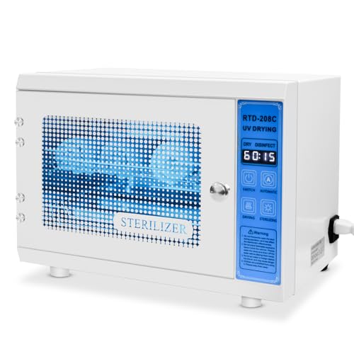 ANRUI Sterilizzatore Estetista con Asciugatura: 12L Grande Sterilizzatore UV con...