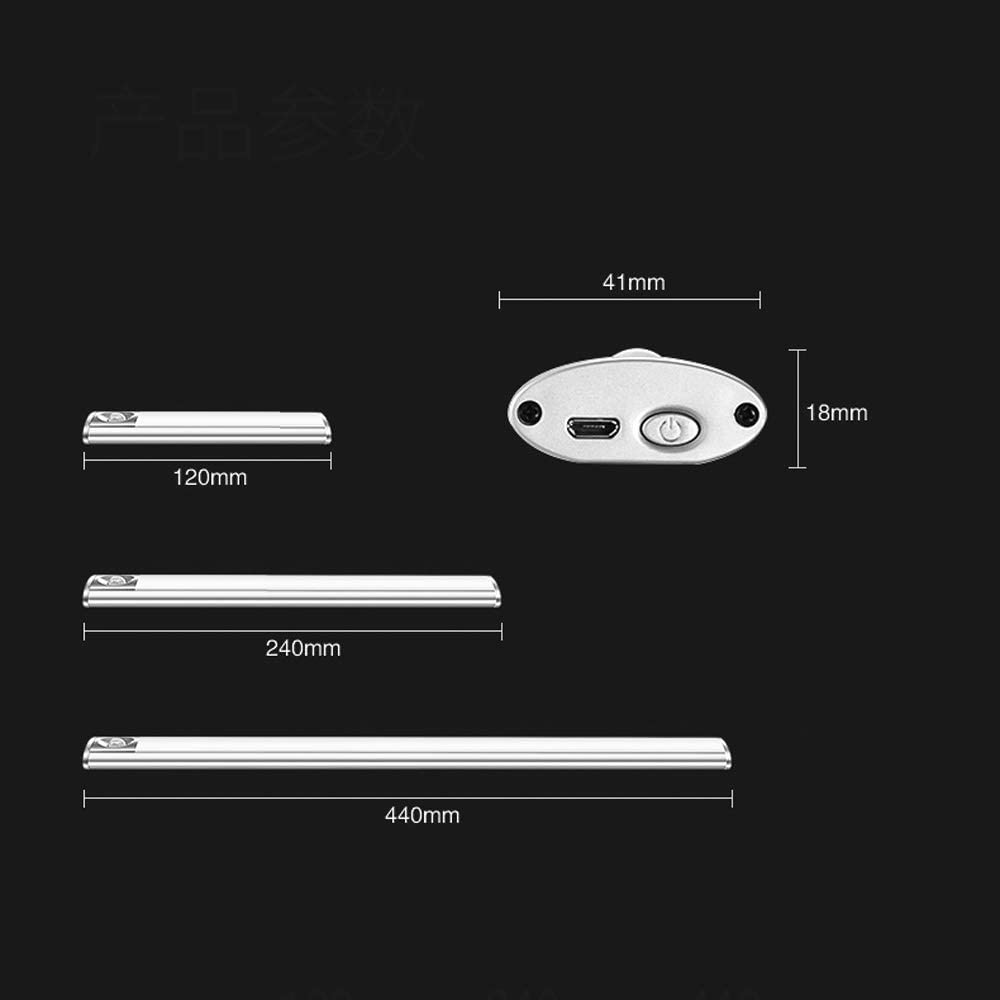 Lampade a Specchio da Bagno Lampade a Specchio Led Fari Ricaricabili a Induzione Trucco Specchio Bagno Wireless Punzonatura Senza Fili per il Bagno Staccabile Luci Della Parete Leggera/White Li