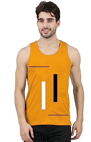 Image of JUGULAR Men's Regular Fit Cotton Printed Vest