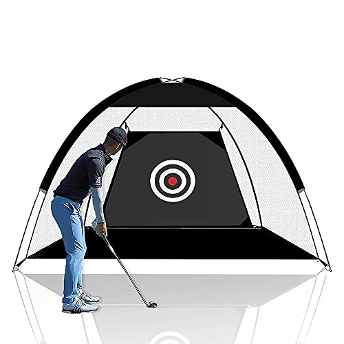 SBKDPT Red de práctica de Golf, 6.5x3.2x4.5 pies Red de Golpe de Golf Ayudas de Entrenamiento Accesorios de Red de Golf Que Incluyen Punta de Clavo de Tierra de Red de práctica para Conducir Patio