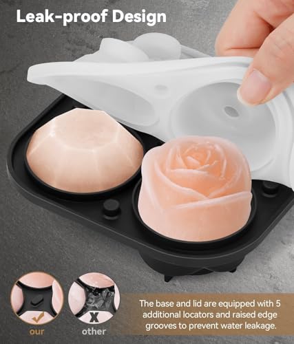 Molde para cubitos de hielo con tapa 2.5 pulg miniatura 5