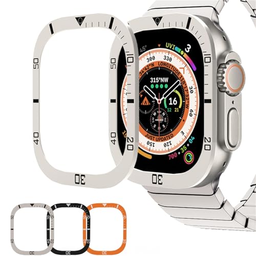 Lunette évidée Apple Watch 49mm PURYN en métal résistant premium - 2